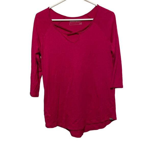 Eddie Bauer Pink 3/4 Sleeve T-shirt - Picture 1 of 6